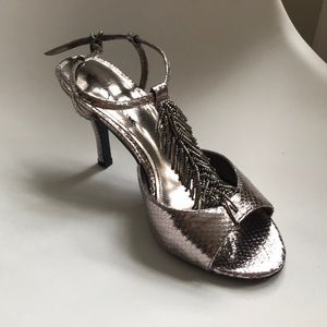 Silver Metallic Heels